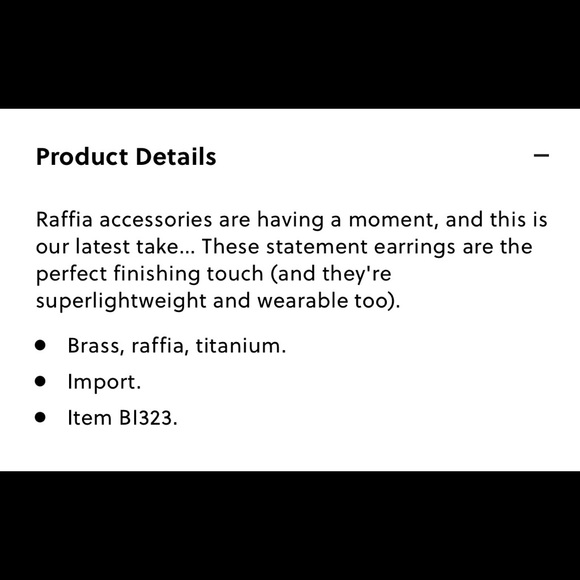 ⭐️HP!⭐️NWT J. Crew Metal and raffia disc earrings.Super light statement earrings - Picture 3 of 3